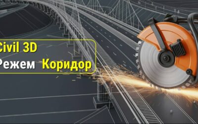Civil 3D PRO уровень: Нестандартное сечение коридора в стыке с путепроводом